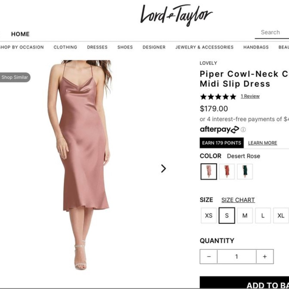 Piper Cowl-Neck Convertible Midi Slip Dress